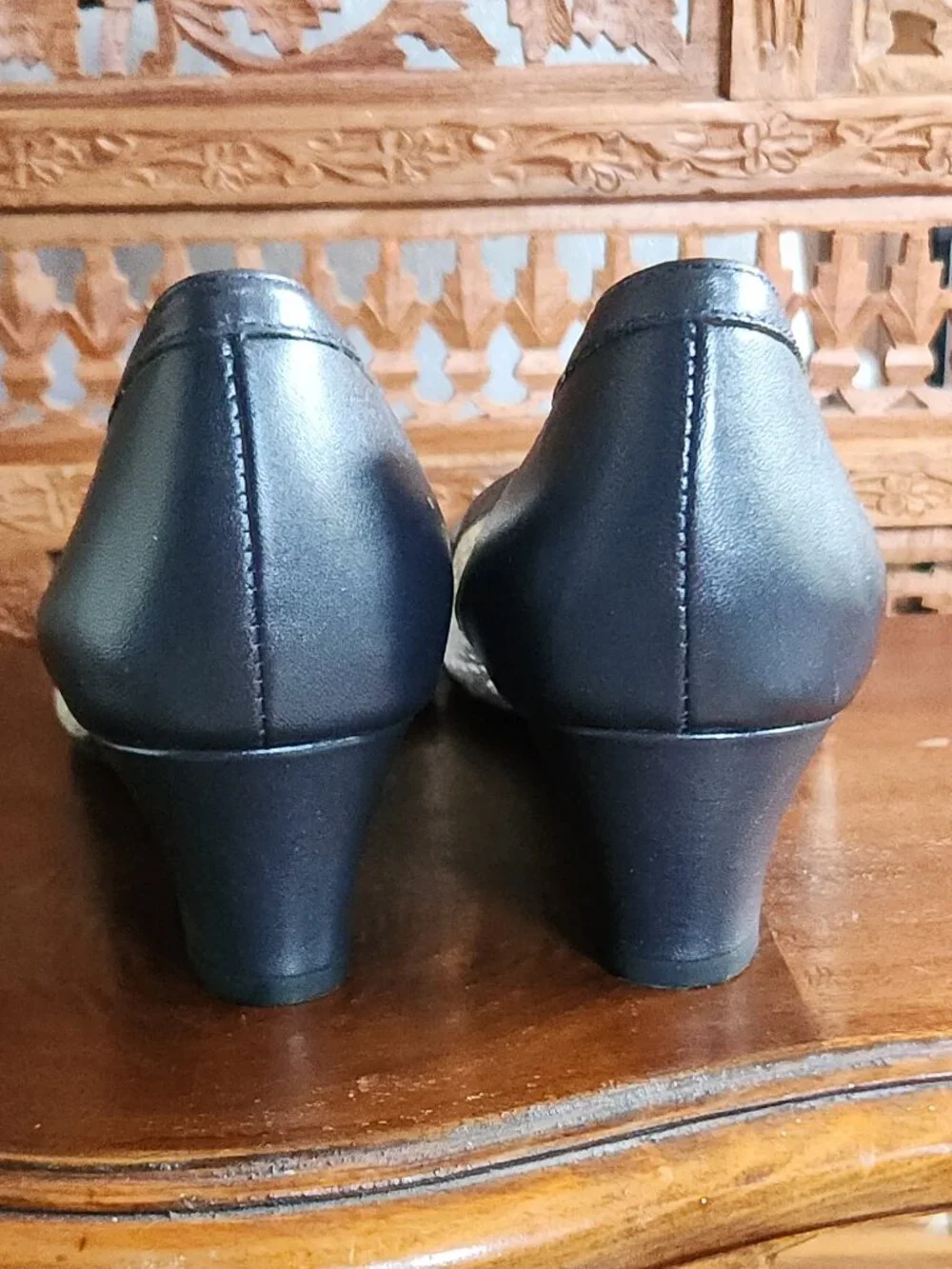 Vaneli Peep-Toe Wedge Pumps